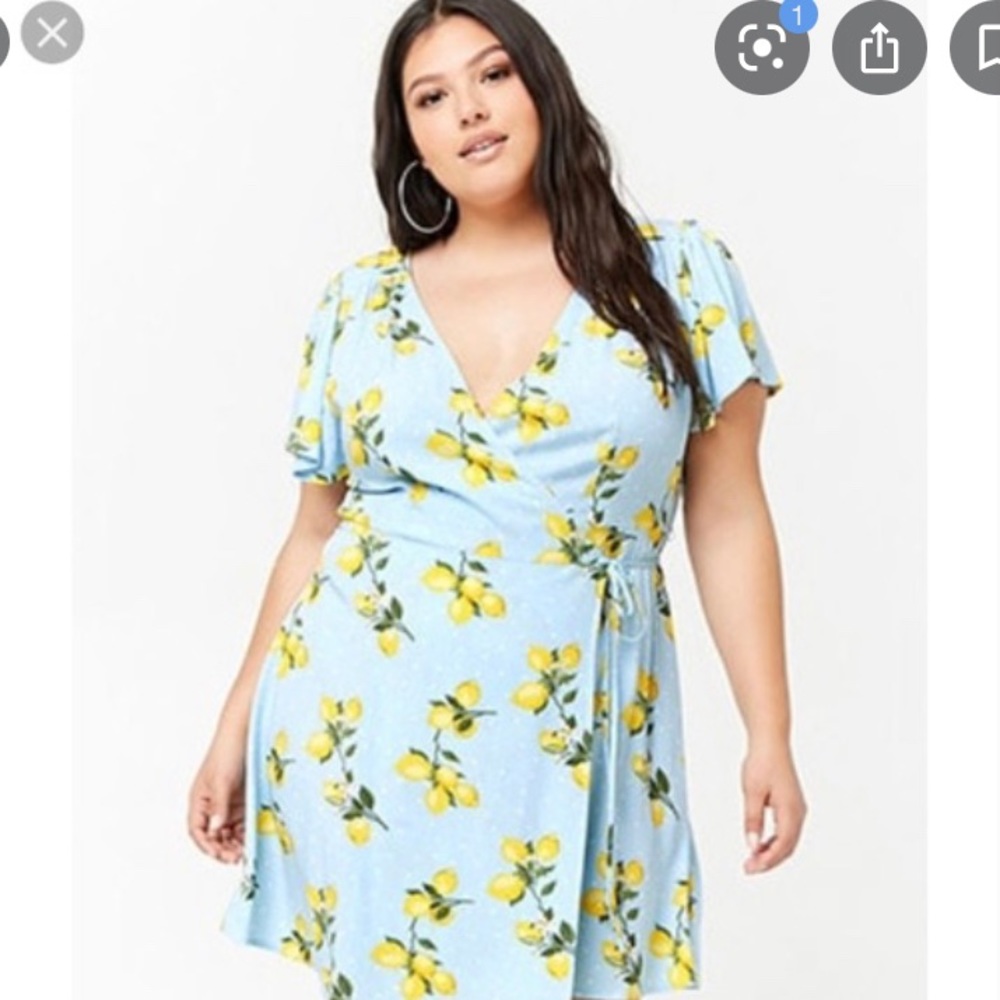 Forever 21 + Lemon wrap dress